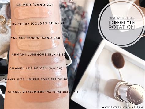color match chanel vitalumiere aqua foundation with ysl radiance